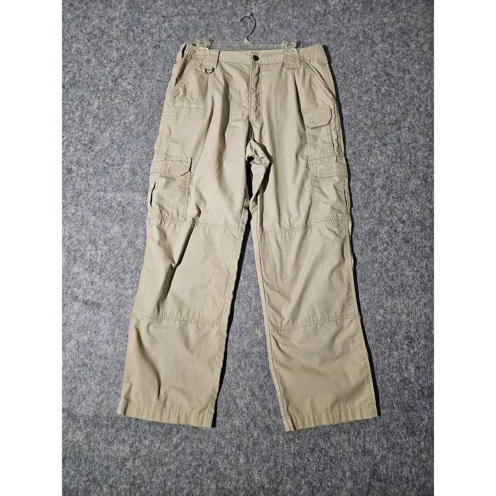 5.11 Tactical Series Cargo Pants Mens 34x34 Khaki Ripstop Multi-Pocket